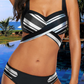 Daizy Mayhem Striped Tie-Back Bikini